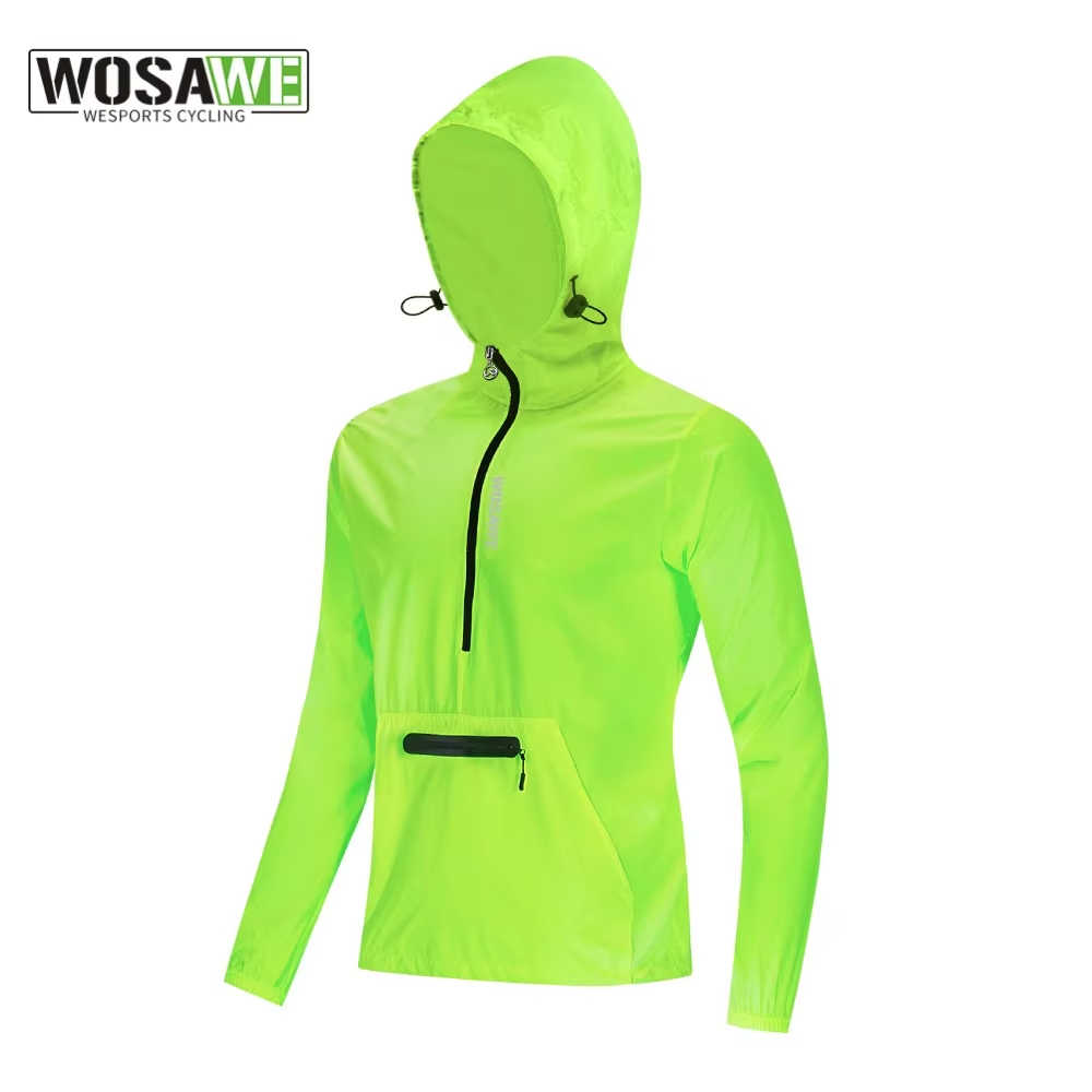 Reflective Running Jacket - Ветрозащитные куртки WOSAWE с капюшоном, светоотражающие,