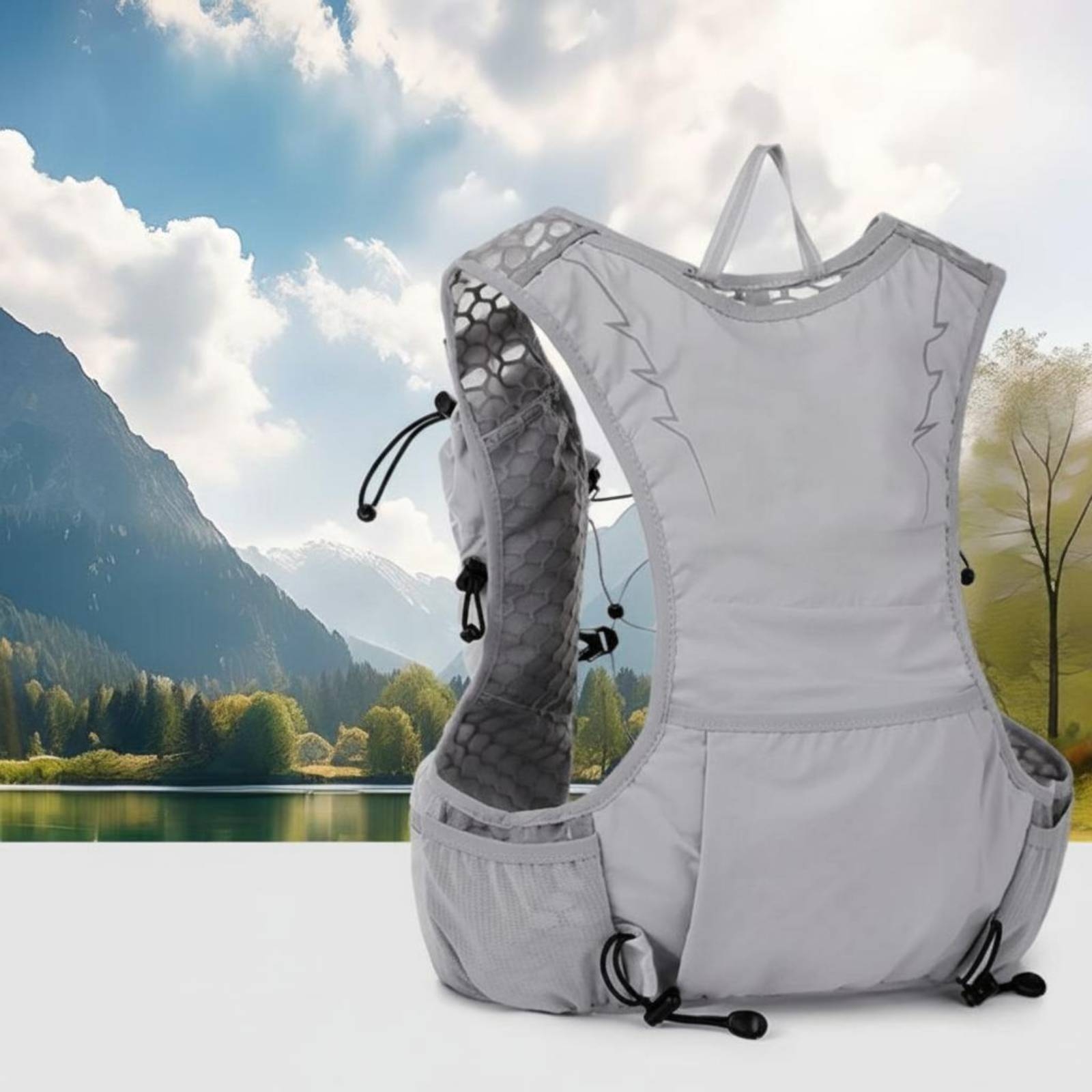 Running Gear Hydration - Гидратационный жилет-рюкзак с дышащей сеткой, спортивный