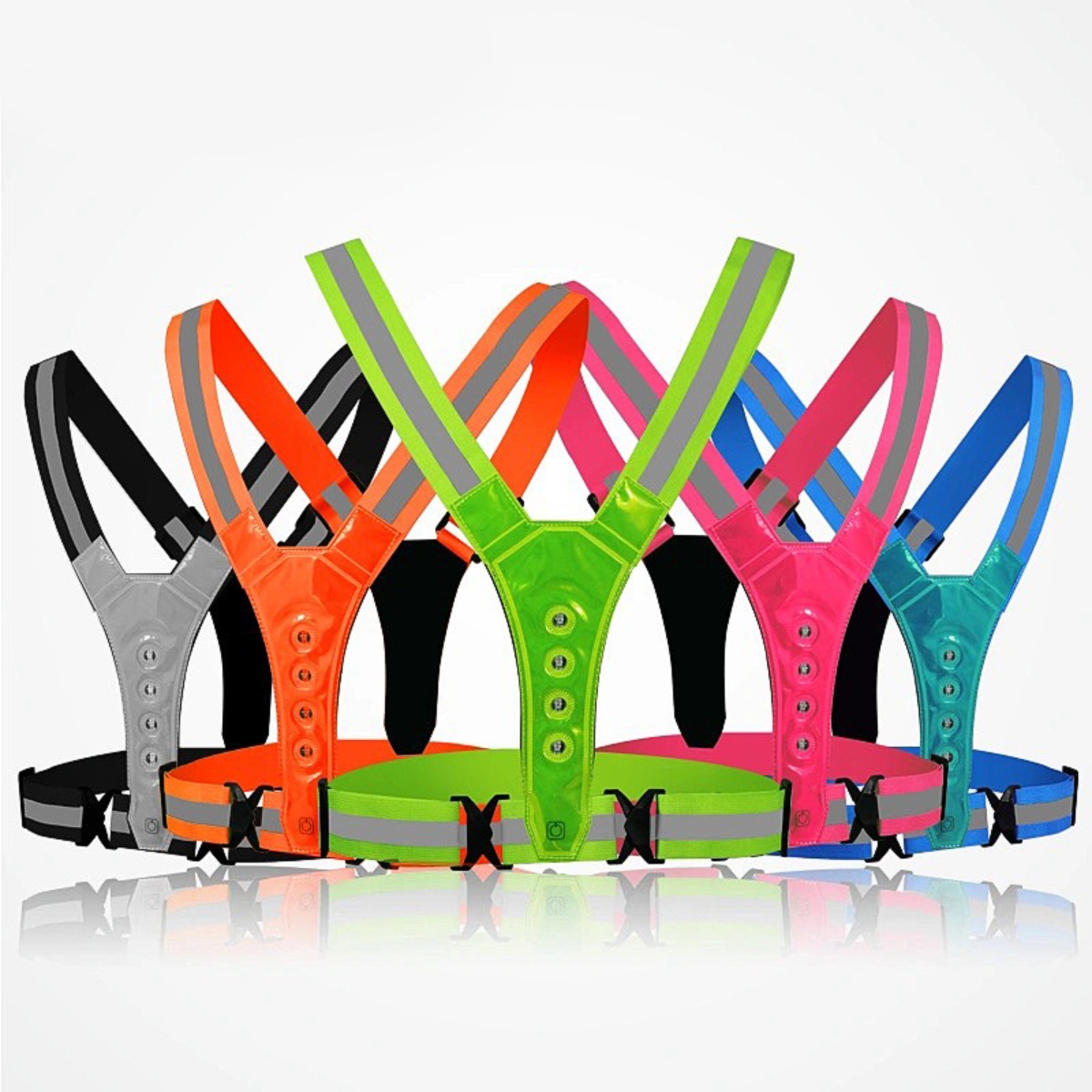 Running Gear Cool - Регулируемый светодиодный защитный жилет для бега