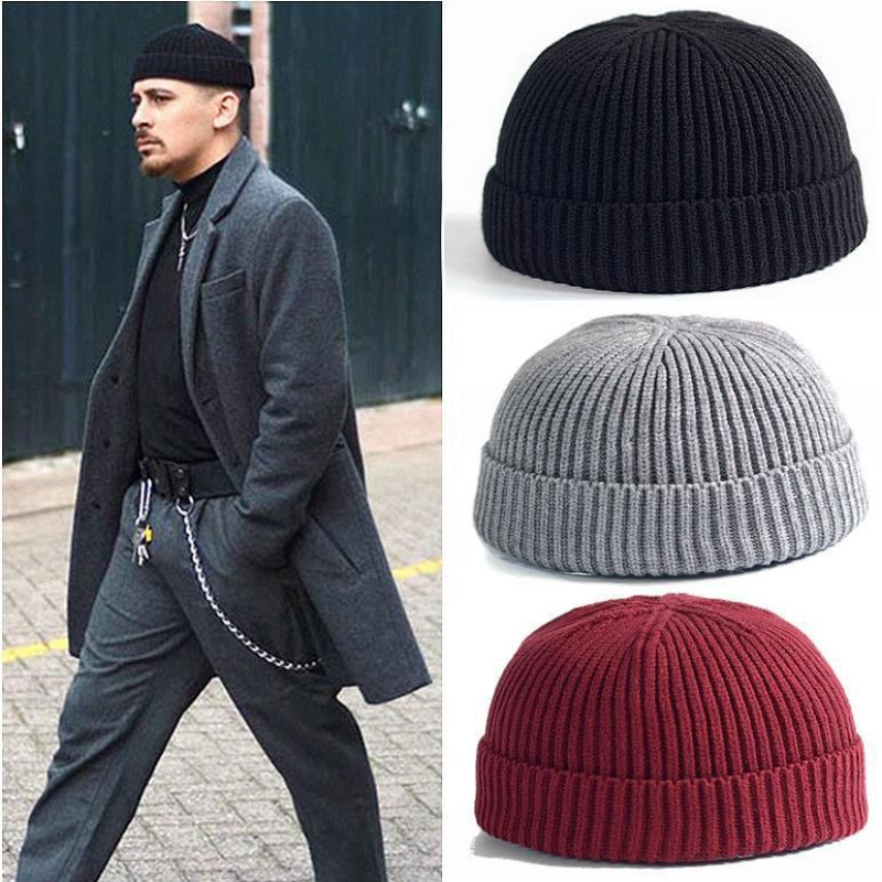 Running Gear Hat - Зимняя вязаная шапка-бини для спорта на