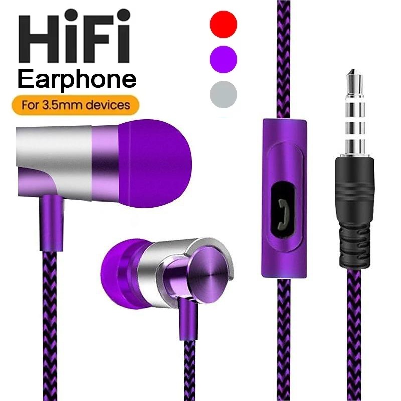 Running Gear Headphones - Проводные наушники-вкладыши с металлическим корпусом и