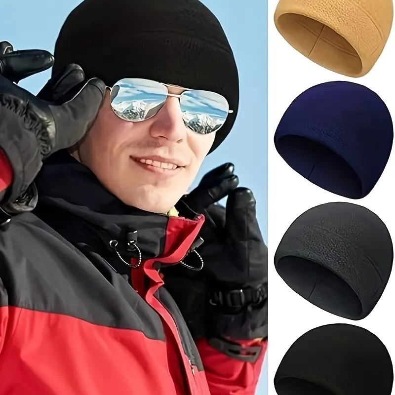 Running Gear Hat - Уличная флисовая шапка, теплая ветрозащитная мягкая