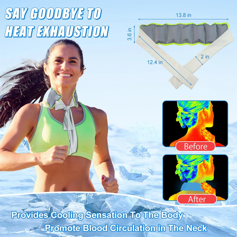 Energy Gel Pack - Многоразовый охлаждающий гелевый шарф-повязка для шеи,