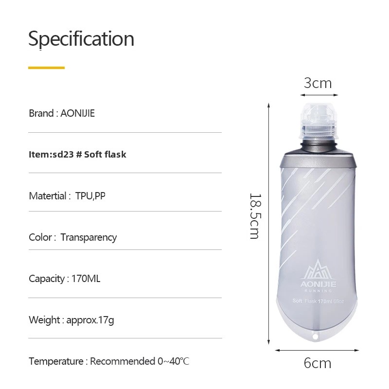 AONIJIE SD23 ТПУ Складной 170  – обзор и цена Energy Gel Pack